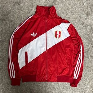 Vintage Adidas Peru Red Tracksuit